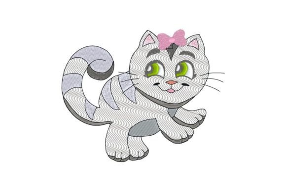 Cute Kitty Cat Girl Applique Review