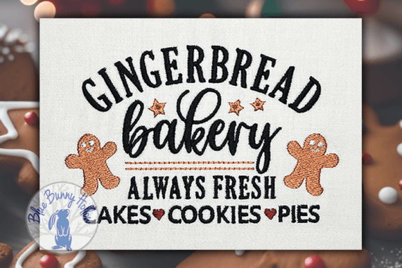 Gingerbread Bakery: A Seasonal Embroidery Review