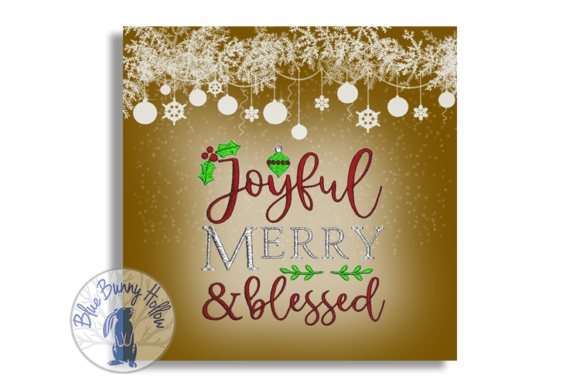 Joyful, Merry, and Blessed Embroidery Review