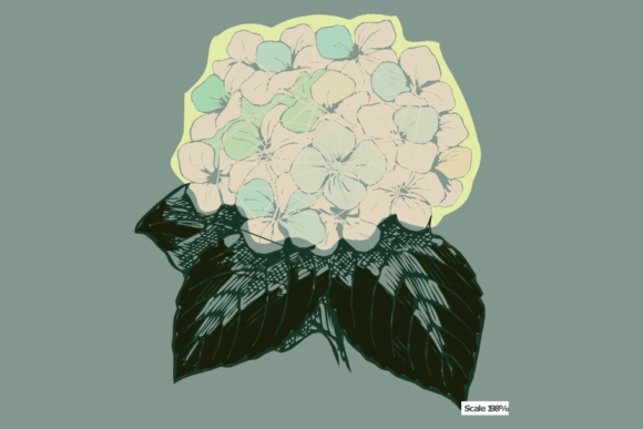 White Hydrangea Green Leaf Embroidery Review